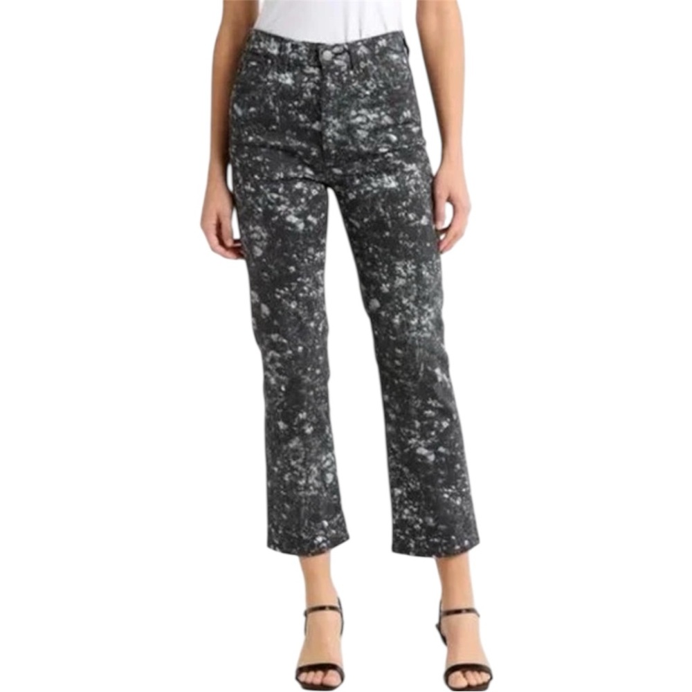 AG Adriano Goldschmied Alexxis Crop High Rise Vintage Straight Floral Jeans 28